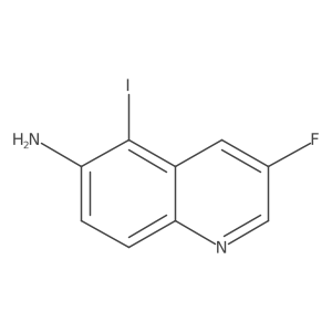 3-fluoro-5-iodo-6-Quinolinamine Structure
