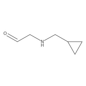 2-[(Cyclopropylmethyl)amino]acetaldehyde结构式