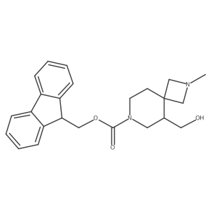 (9H-fluoren-9-yl)methyl 5-(hydroxymethyl)-2-methyl-2,7-diazaspiro[3.5]nonane-7-carboxylate结构式