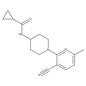 N-[1-(3-cyano-6-methylpyridin-2-yl)piperidin-4-yl]cyclopropanecarboxamide Structure