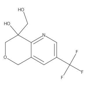 8-(Hydroxymethyl)-3-(trifluoromethyl)-7,8-dihydro-5H-pyrano[4,3-b]pyridin-8-ol Structure