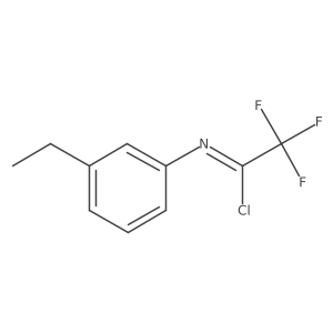 N-(3-Ethylphenyl)-2,2,2-trifluoroacetimidoyl Chloride结构式