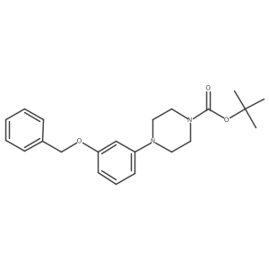 1,1-Dimethylethyl 4-[3-(phenylmethoxy)phenyl]-1-piperazinecarboxylate Structure