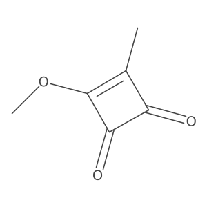 3-Methoxy-4-methylcyclobut-3-ene-1,2-dione结构式