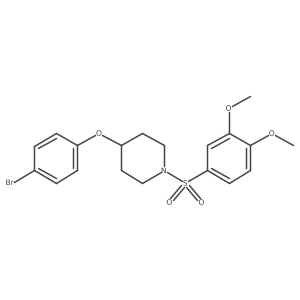 4-(4-Bromophenoxy)-1-[(3,4-dimethoxyphenyl)sulfonyl]piperidine结构式