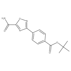 Tert-butyl 4-(5-carbamoyl-1,2,4-oxadiazol-3-yl)benzoate Structure