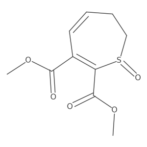 2,3-Thiepindicarboxylic acid, 6,7-dihydro-, 2,3-dimethyl ester, 1-oxide Structure