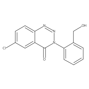 6-Chloro-3-[2-(hydroxymethyl)phenyl]-1,2,3-benzotriazin-4(3H)-one Structure
