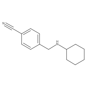 4-[(cyclohexylamino)methyl]Benzonitrile结构式