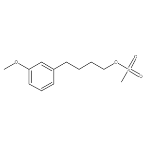 Benzenebutanol, 3-methoxy-, 1-methanesulfonate结构式