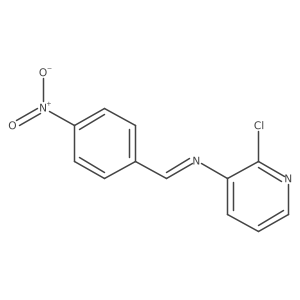 (2-Chloro-pyridin-3-yl)-[1-(4-nitro-phenyl)-meth-(E)-ylidene]-amine Structure