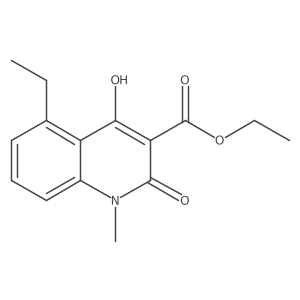 3-Quinolinecarboxylic acid,5-ethyl-1,2-dihydro-4-hydroxy-1-methyl-2-oxo-,ethyl ester Structure