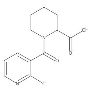 1-(2-Chloronicotinoyl)piperidine-2-carboxylic acid Structure