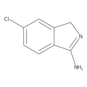 6-chloro-1H-isoindol-3-amine结构式