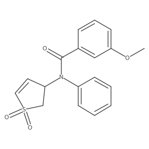 N-(1,1-dioxido-2,3-dihydrothien-3-yl)-3-methoxy-N-phenylbenzamide结构式
