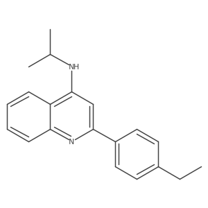 2-(4-Ethylphenyl)-N-isopropyl-4-quinolinamine结构式