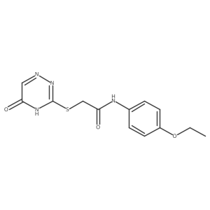 N-(4-ethoxyphenyl)-2-((5-oxo-4,5-dihydro-1,2,4-triazin-3-yl)thio)acetamide Structure