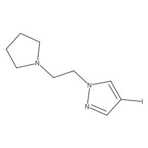 4-iodo-1-(2-(pyrrolidin-1-yl)ethyl)-1H-pyrazole结构式