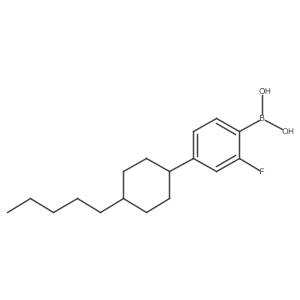 2-Fluoro-4-(trans-4-pentylcyclohexyl)phenylboronic acid Structure