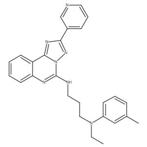 N-{3-[Ethyl(3-methylphenyl)amino]propyl}-2-(pyridin-3-YL)-[1,2,4]triazolo[1,5-C]quinazolin-5-amine结构式
