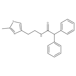 N-[2-(2-methyl-1,3-thiazol-4-yl)ethyl]-2,2-diphenylacetamide Structure