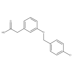 2-{3-[(4-Chlorophenyl)methoxy]phenyl}acetic acid Structure