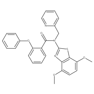 N-(4,7-dimethoxybenzo[d]thiazol-2-yl)-2-phenoxy-N-(pyridin-2-ylmethyl)benzamide Structure