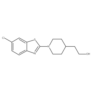 6-Chloro-2-[4-(2-hydroxyethyl)piperidine-1-yl]benzothiazole Structure