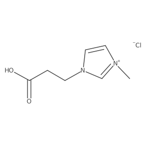 1-(2-Carboxyethyl)-3-methylimidazolium chloride Structure