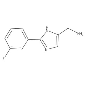 (2-(3-Fluorophenyl)-1H-imidazol-5-YL)methanamine Structure