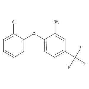 2-(2-Chlorophenoxy)-5-(trifluoromethyl)aniline结构式