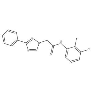 N-(3-chloro-2-methylphenyl)-2-(5-phenyl-2H-tetrazol-2-yl)acetamide Structure