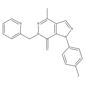 1-(4-fluorophenyl)-4-methyl-6-(pyridin-2-ylmethyl)-1H-pyrazolo[3,4-d]pyridazin-7(6H)-one Structure