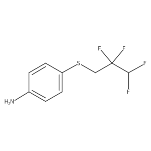 4-[(2,2,3,3-Tetrafluoropropyl)thio]benzenamine Structure