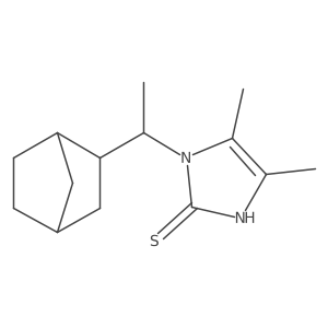 1-(1-{bicyclo[2.2.1]heptan-2-yl}ethyl)-4,5-dimethyl-1H-imidazole-2-thiol Structure