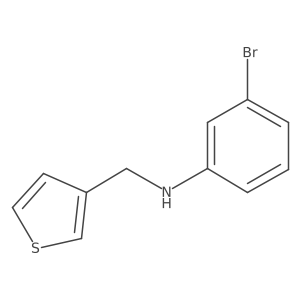 3-bromo-N-(thiophen-3-ylmethyl)aniline Structure