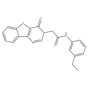 N-(3-ethylphenyl)-2-(4-oxo[1]benzothieno[3,2-d]pyrimidin-3(4H)-yl)acetamide Structure
