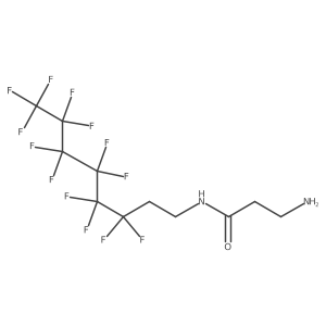 3-Amino-N-(3,3,4,4,5,5,6,6,7,7,8,8,8-tridecafluorooctyl)propanamide结构式