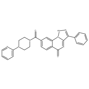 3-phenyl-8-[(4-pyridin-2-ylpiperazin-1-yl)carbonyl][1,2,3]triazolo[1,5-a]quinazolin-5(4H)-one结构式