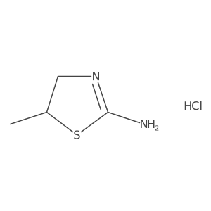 5-Methyl-4,5-dihydro-1,3-thiazol-2-amine hydrochloride结构式