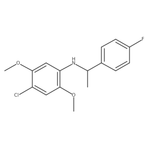 N-(4-Chloro-2,5-dimethoxyphenyl)-4-fluoro-I+/--methylbenzenemethanamine Structure