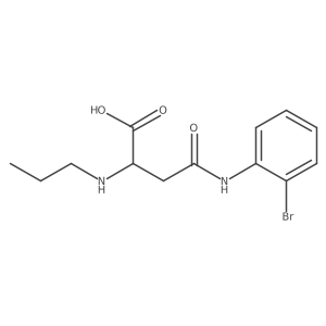 4-((2-Bromophenyl)amino)-4-oxo-2-(propylamino)butanoic acid结构式