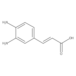 3-(3,4-Diaminophenyl)prop-2-enoic acid Structure