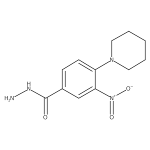 3-Nitro-4-(1-piperidinyl)benzoic acid hydrazide Structure