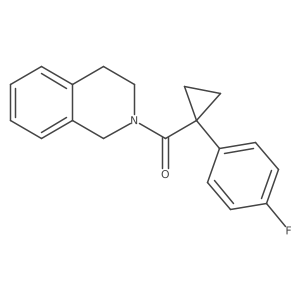 2-[1-(4-Fluorophenyl)cyclopropanecarbonyl]-1,2,3,4-tetrahydroisoquinoline Structure