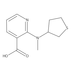 2-[Methyl(thiolan-3-yl)amino]pyridine-3-carboxylic acid结构式