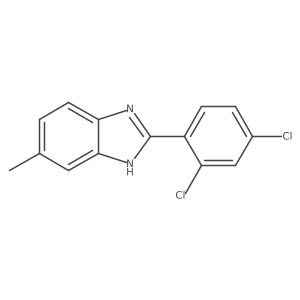 2-(2,4-dichlorophenyl)-5-methyl-1H-benzimidazole结构式