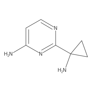 2-(1-Aminocyclopropyl)-4-pyrimidinamine Structure
