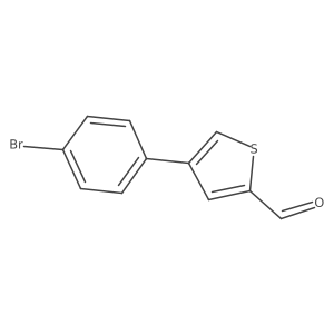 4-(4-Bromophenyl)thiophene-2-carbaldehyde Structure