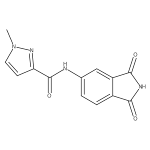 N-(1,3-dioxo-2,3-dihydro-1H-isoindol-5-yl)-1-methyl-1H-pyrazole-3-carboxamide结构式